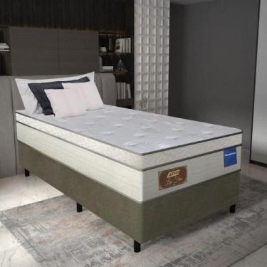 Imagem de Cama Box Conjugado Solteiro com Colchão (88x73x188) Lux Firm Gazin CR3