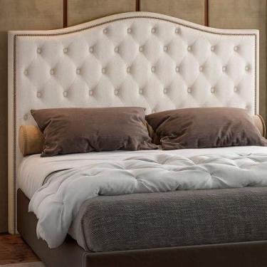 Imagem de Cabeceira para Cama Box Casal 148cm Diesis Bouclé Off White - Sallar H