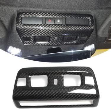 Imagem de Jogon Moldura decorativa de lâmpada de leitura de teto de fibra de carbono para Chevrolet Corvette C8 Z06 Z51 Stingray Coupe HTC 2020 2021 2022 2023 2024