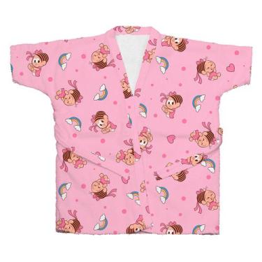 Imagem de Roupão de Banho Infantil Atoalhado Turma da Mônica Baby, Mônica