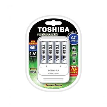 Imagem de Carregador De Pilhas Tnhc-6gae4 Cb (c/4 Pilhas Aa 2600mah) Toshiba