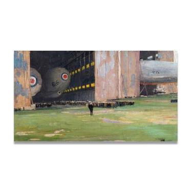 Imagem de Waiting In Order John Lavery Classic Realist Portrait & War Scene Canvas Art – Irish Art Wall Decor For Home 20 x 36 cm Un Framed