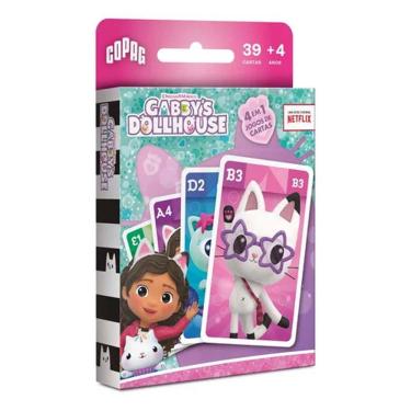 Imagem de Jogo Cartas Copag Gabby`s Dollhouse 4 em 1 DreamWorks