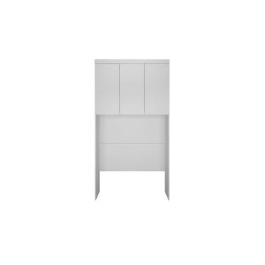 Imagem de Modulado De Quarto Armário Ponte Aéreo Solteiro Rizon-linea C- 3 Portas Neve - Novo Horizonte