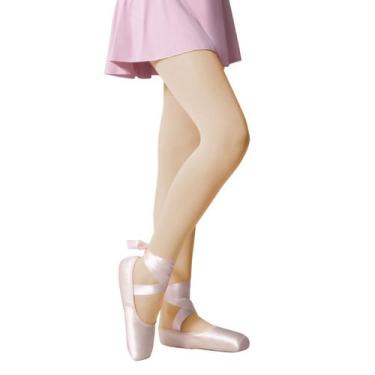 Imagem de Meia Calça Clássica Ballet Jazz Infantil Fio 40 Selene, EG, Natural