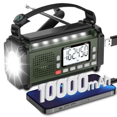 Imagem de Rádio de emergência PRUNUS J-924 10000mAh com banco de energia e luz