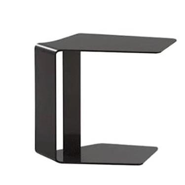 Imagem de Mesa de chá moderna, mesa lateral pequena para espaços pequenos, mesa de canto de metal de 2 andares, mesa lateral de sofá, mesa de centro, totalmente montada, para casa, sala de estar, quarto, mesa