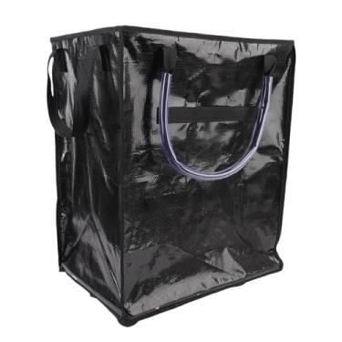 Imagem de Zerodis Bolsa de Supermercado Reutilizável sobre Rodas Sacos de Supermercado Reutilizáveis Compras de Sacola Rolante à Prova de água de Grande Capacidade Rolling Bolsa Com Alças Reforçadas para