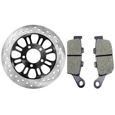 Imagem de Disco De Freio + Pastilha Titan 150 160 Sem Cbs Dianteira Spec 1º Linha