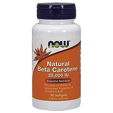 Imagem de Beta Carotene Natural 7,500 mcg 90 Softgels - Now Foods