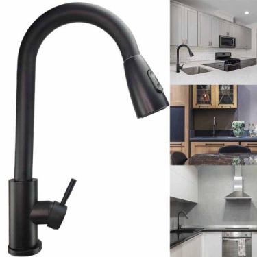 Imagem de Torneira Gourmet Pull Down Monocomando Cozinha Agua Quente Fria Flexiv
