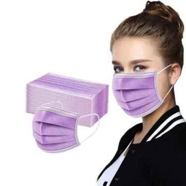 Imagem de Máscara Facial Descartável Com Alça De Orelha 3 Camadas, 50 Peças, Par