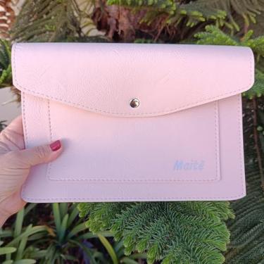 Imagem de Capa para Caderneta de Vacinação, Modelo Espiral e Brochura, com Bolso Externo, Várias Cores (rosê soft color)