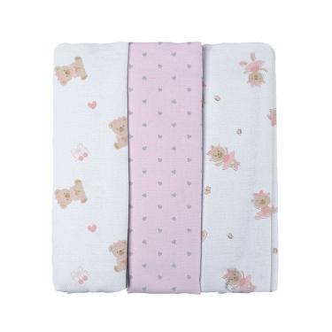 Imagem de Cueiro Flanelado Estampado para Bebê Bublim