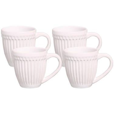 Imagem de Conjunto de Canecas Porto Brasil Roma em Faiança Feldspática 343ml - 4 Peças