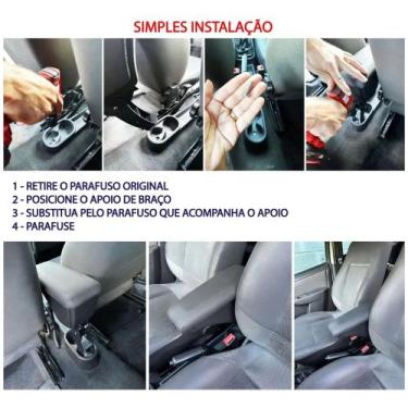 Imagem de Apoio Descanso Encosto de Braço PRISMA ANTIGO - CHEVROLET, Cinza