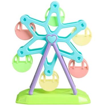 Imagem de Yardwe Brinquedo de forrageamento de pássaros roda gigante interativa para animais de estimação pássaros mastigando brinquedo atividade envolvente para periquitos Lovebirds e Conures