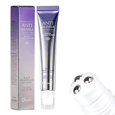 Imagem de Creme para os Olhos com Ácido Hialurônico, Massageador Roll-on, Anti-Rugas, Anti-Olheiras, Hidratante, 15ml