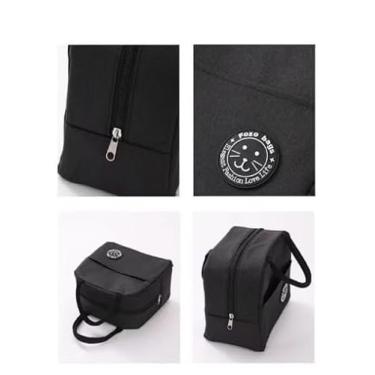 Imagem de Bolsa Térmica Anti Vazamento Unissex - Ideal para Lancheira, Marmita, Academia, Trilhas, Piqueniques, Acampamentos, Caminhadas e Praia. (PRETO)