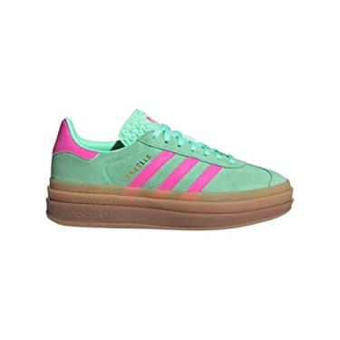 Imagem de Adidas Tênis feminino Gazelle Bold W, Pulse Mint Screaming Pink Gum M2, 9
