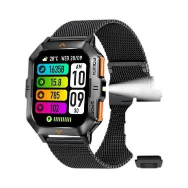 Imagem de Relógio Inteligente Bluetooth Masculino Com Tela Grande LIGE 201 Poleg