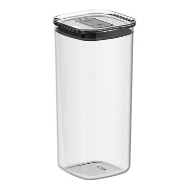 Imagem de Pote Hermético Quadrado 1,5L Duo Lock Natural PHD300NT - Ou