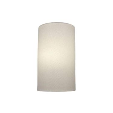 Imagem de Arandela Meia Cana Vivare Md-2031 Cúpula Em Tecido 30-18x16cm - Bivolt Branco 127-220v