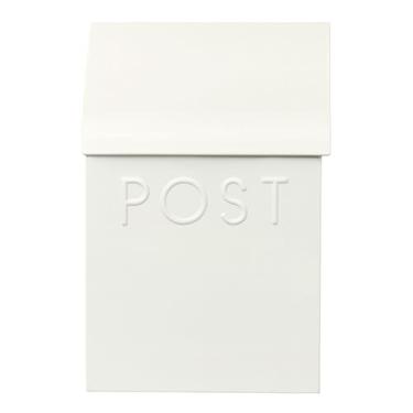 Imagem de NACH Caixas de correio para suporte de parede externa, 38 x 25 x 10 cm, caixas de correio brancas para fora, suporte de parede à prova d'água com suporte de jornal - The Milano Mailbox