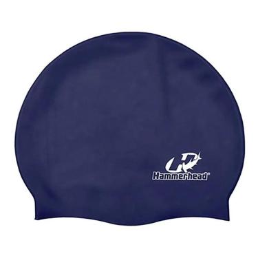 Imagem de Touca De Natação Silicone Lisa Grande Xl Hammerhead Cor Azul