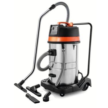 Imagem de Aspirador Pó Sólidos Líquidos 127 V 2400 W Tanque Aço Inox Capacidade 80 Litros Tramontina Pro Tramontina