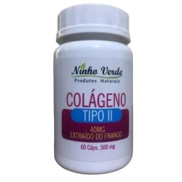 Imagem de Colágeno Tipo II Ninho Verde 40mg 60 Cápsulas 500mg  Produto Natural