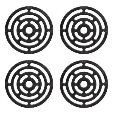 Imagem de Kit 4Un Descanso De Panela Aparador Redondo Ecológico Preto