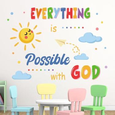 Imagem de Decalques de parede Yovkky Inspirational Tudo é possível