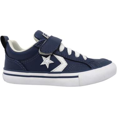 Imagem de Tênis Infantil Menino Casual Dia a Dia Passeio Escola Calce Fácil Pro Blaze Strap Converse All Star Ck1347