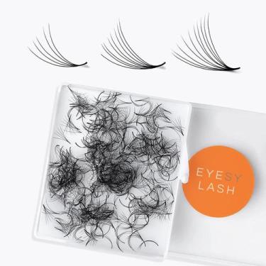Imagem de Ventiladores de cílios pré-fabricados Eyesy Lash 5D 0,07 mm 10 mm Curl
