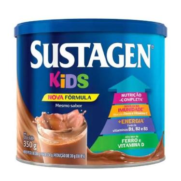 Imagem de Sustagen Kids Complemento Alimentar Sabor Chocolate 350 G - Bms, 350g,