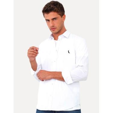 Imagem de Camisa Reserva Masculina Casual Stretch Enxuto Branca, M/M