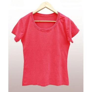 Imagem de Camiseta Feminina Estonada - 100% Algodão, Selo BCI, Tamanhos P ao GG 