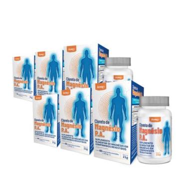 Imagem de Kit Com 6 Cloreto De Magnésio Pa 60cp  Benne Farmacêutica