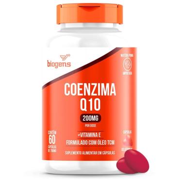 Imagem de Coenzima Q10 200mg Vitamina E 60 Cápsulas-Unissex