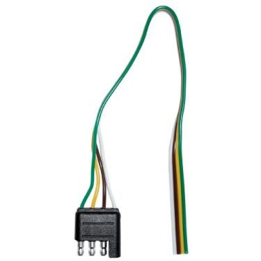 Imagem de Kit de fiação de reboque Maasdam MPT201 com 4 direções, extremidade plana de conector de 30,48 cm