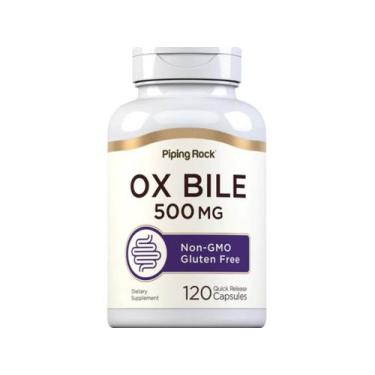 Imagem de Ox Bile 500mg 120 Capsulas Sais Biliares Bovino Importado EUA - Piping