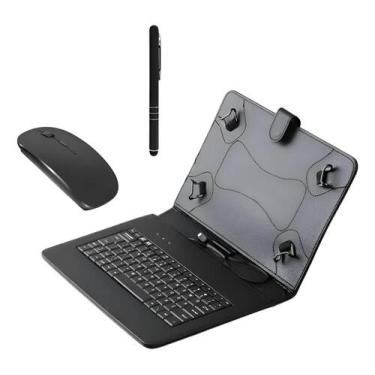Imagem de Capa Case Com Teclado Embutido + Caneta + Mouse Para Tablet A7 Lite 8,