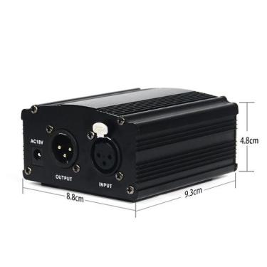Imagem de Fonte fantasma,phantom Power +48 V p/microfone Condensador,alimentação