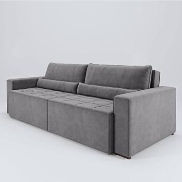 Imagem de Sofa 4 Lugares 2,00m Retrátil e Reclinável Nepal - COLISEU, Cinza