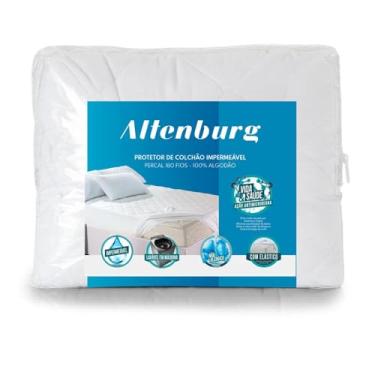 Imagem de Protetor de Colchão Percal 180 fios Antimicrobiano - Queen Altenburg Percal 180 fios Branco Queen Tecido 100% Algodão/Tecido Impermeabilizado 100% Poliester