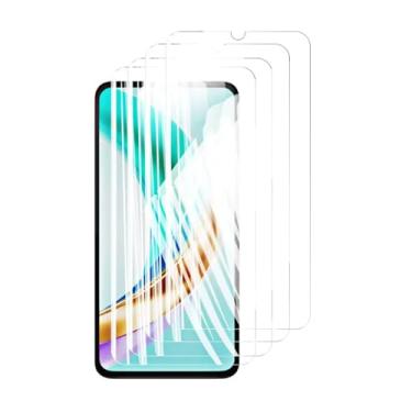 Imagem de 4 protetores de tela para Honor X6b, vidro temperado cristal 9H HD proteção alta alumínio antirriscos capa amigável 6,56" (HD)