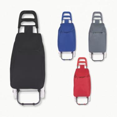 Imagem de Carrinho de compras retornável leve - leva tudo, fácil de usar para compras e sortidas
