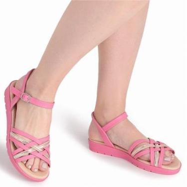 Imagem de Sandália Anabela Baixa Piccadilly Casual Linda Confortável-Feminino