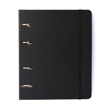 Imagem de Caderno Criativo Argolado Office Duo Cicero Classica Preta Pautado Pon